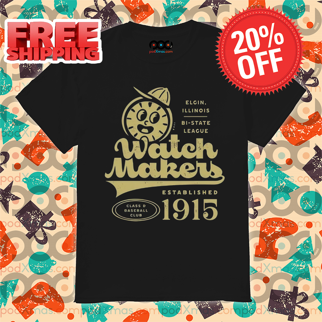 Lemon Watch Makers Established Class D Baseball Club 1915 Vintage Shirt