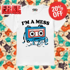 Cassette Tape I'm a Mess 2024 Shirt