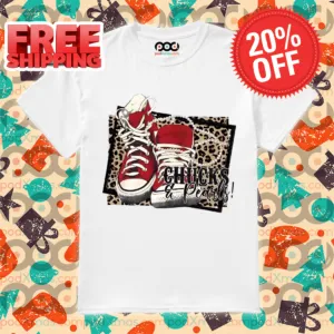 Shoes Chucks And Pearls Leopard 2024 Shirt
