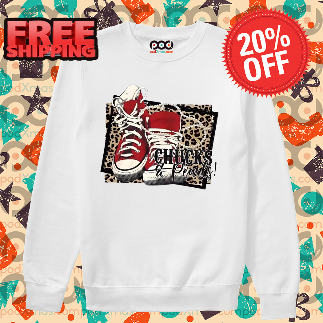 Shoes Chucks And Pearls Leopard 2024 Shirt