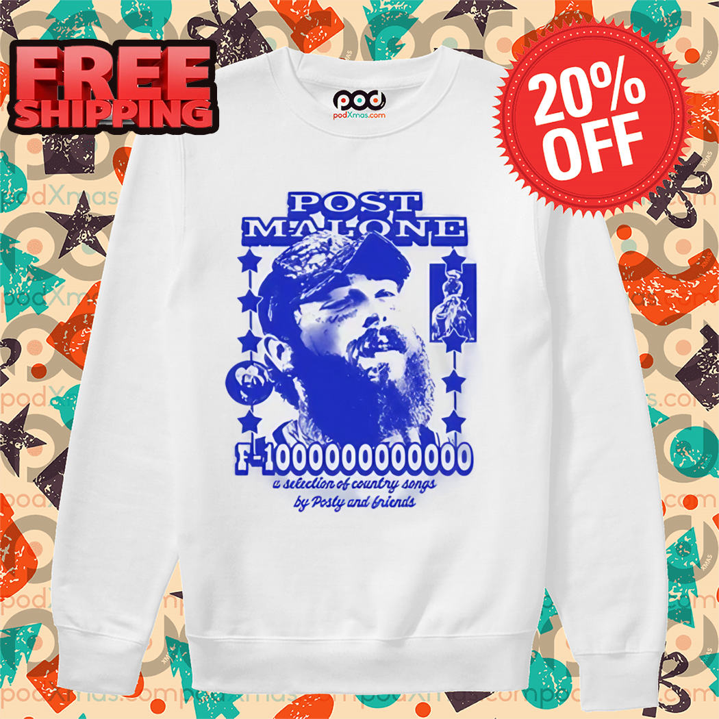 PostMalone Selection Of Country Songs By Posty And Friends F-1 Trillion Ringer 2024 Shirt
