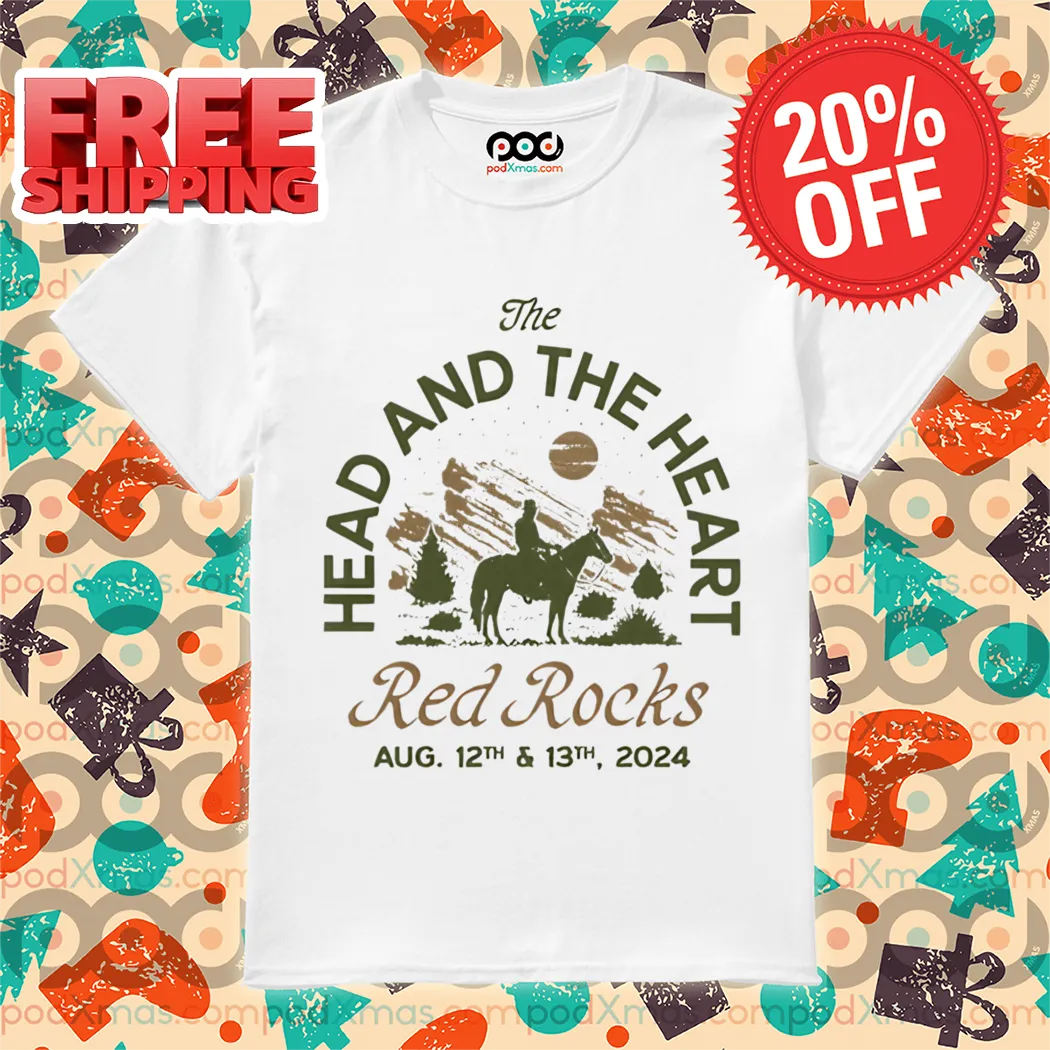Cowboy The Head And The Heart Red Rocks 2024 Vintage Shirt