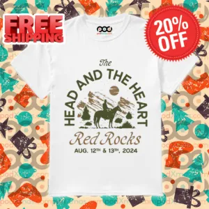 Cowboy The Head And The Heart Red Rocks 2024 Vintage Shirt