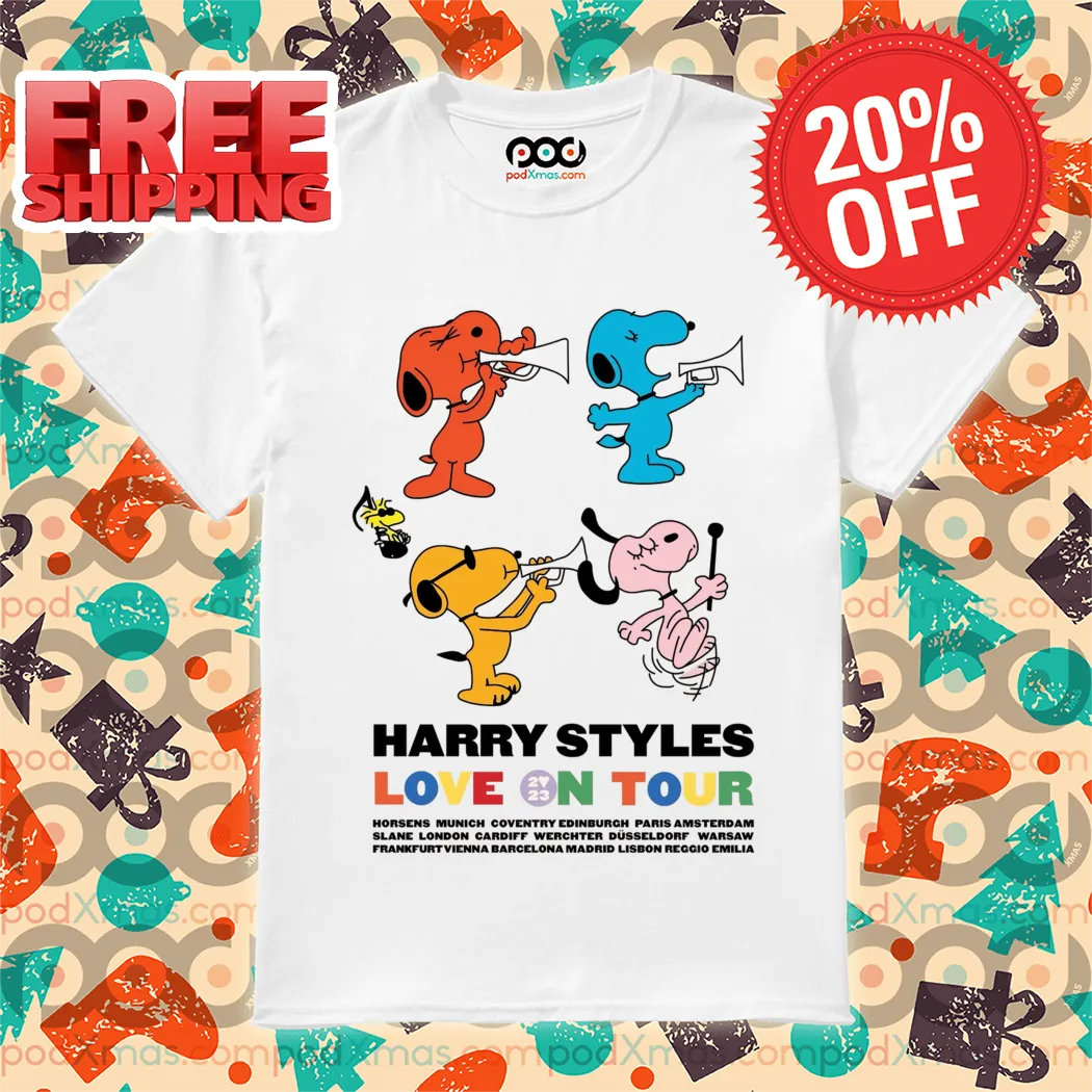 Snoopy Harry Styles Love On Tour 2024 Shirt