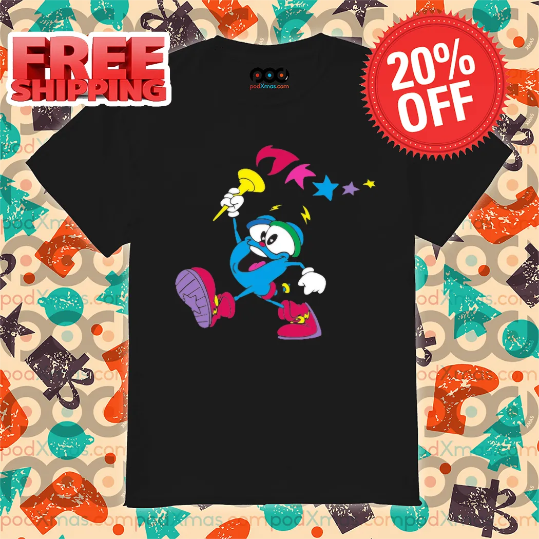 Cartoon Hold The Torch Olympic Paris 2024 Shirt