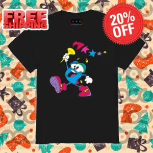 Cartoon Hold The Torch Olympic Paris 2024 Shirt