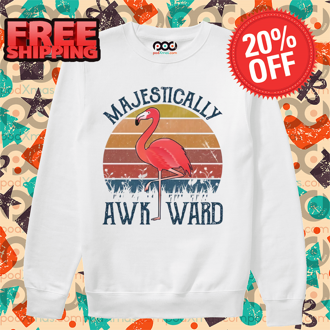 Flamingo Majestically Awk Ward Vintage 2024 Shirt
