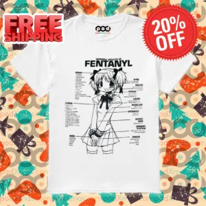 Harmful Effects If Fentanyl Anime Girl Body Parts Shirt