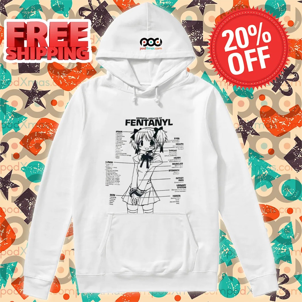 Harmful Effects If Fentanyl Anime Girl Body Parts Shirt