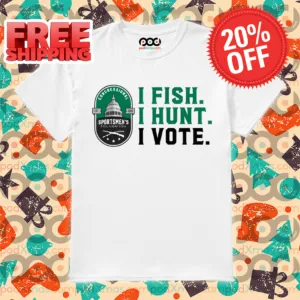 Joey Jones Wearing I Fish I Hunt I Vote Shirt