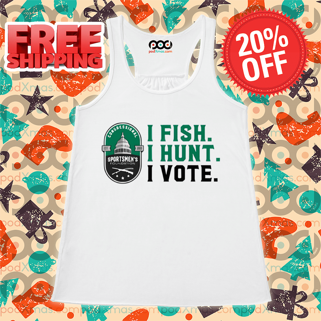 Joey Jones Wearing I Fish I Hunt I Vote Shirt