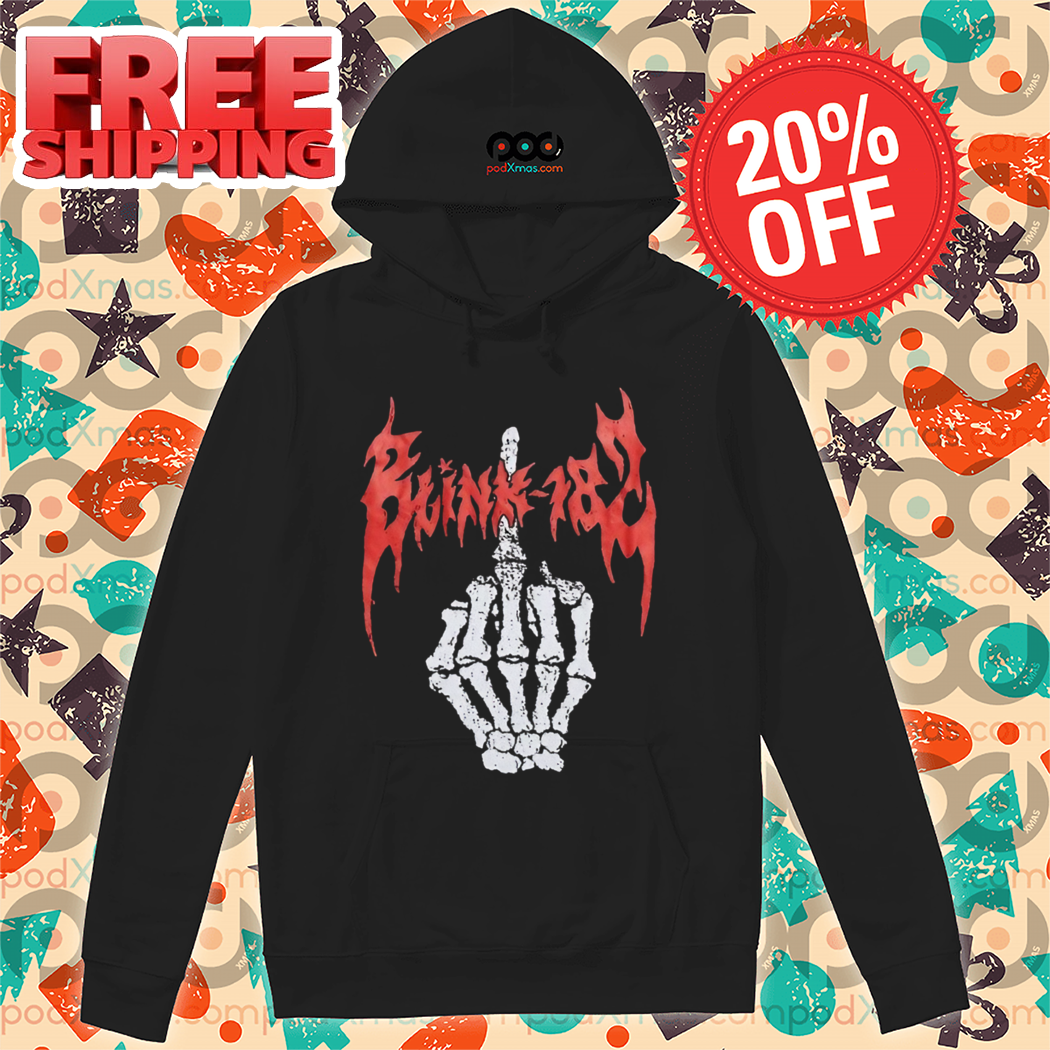Middle Finger Skeleton Blink 182 2024 Vintage Shirt