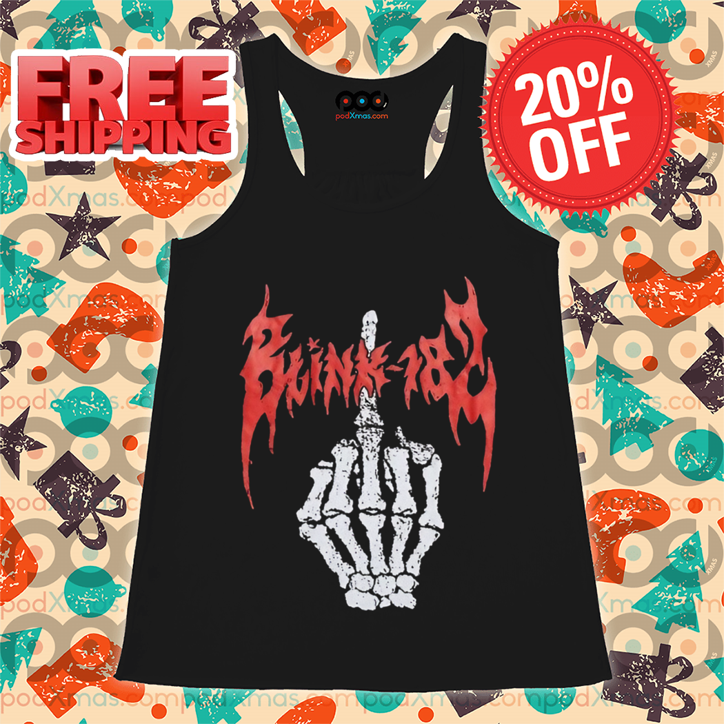 Middle Finger Skeleton Blink 182 2024 Vintage Shirt