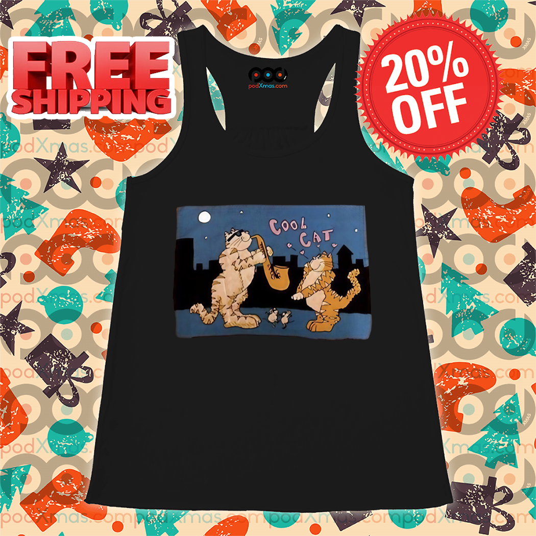 Cool Cat Saxophone Night City Shirt