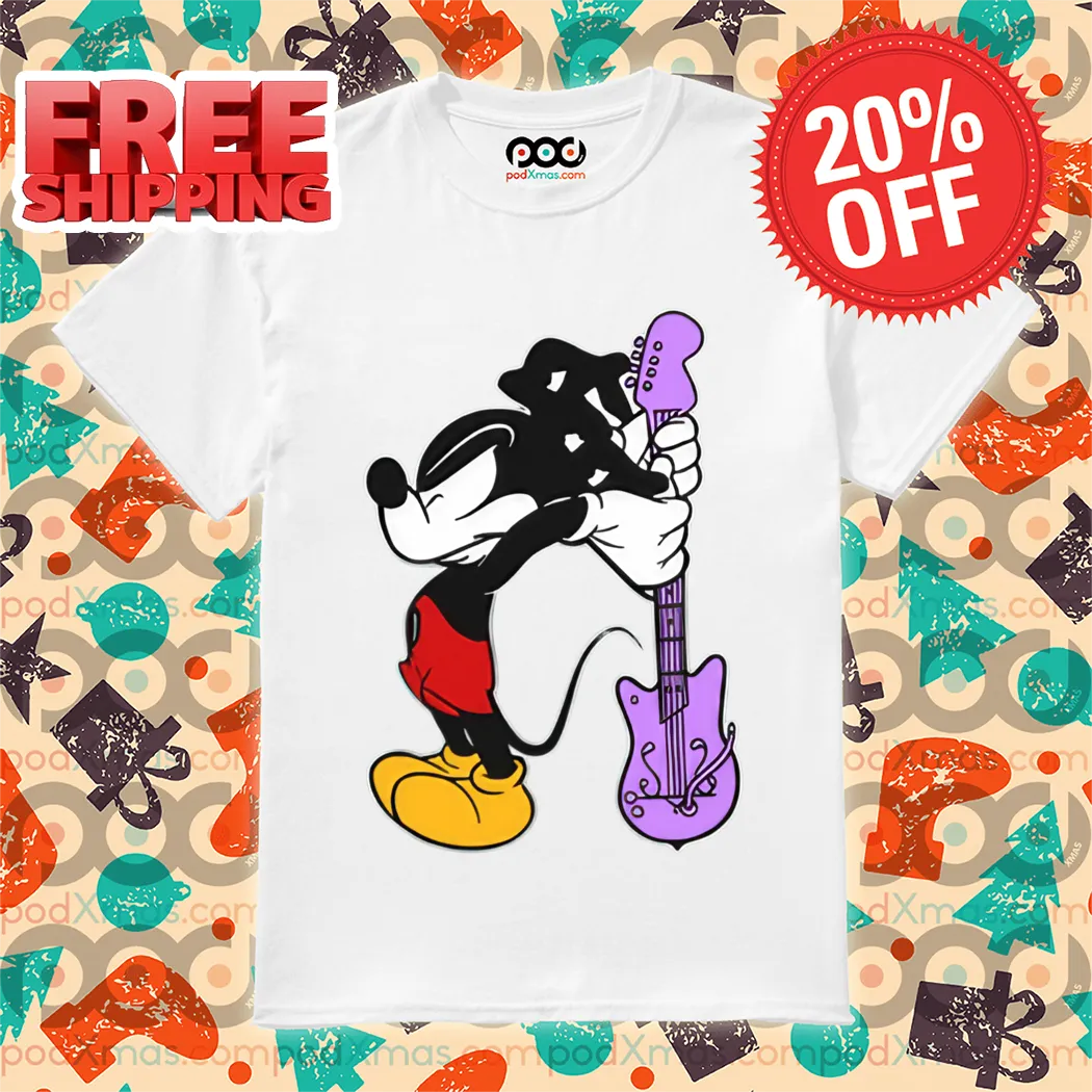 Mickey Mouse Break The Guitar Shirt