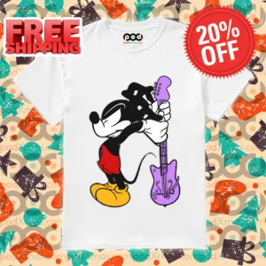Mickey Mouse Break The Guitar Shirt