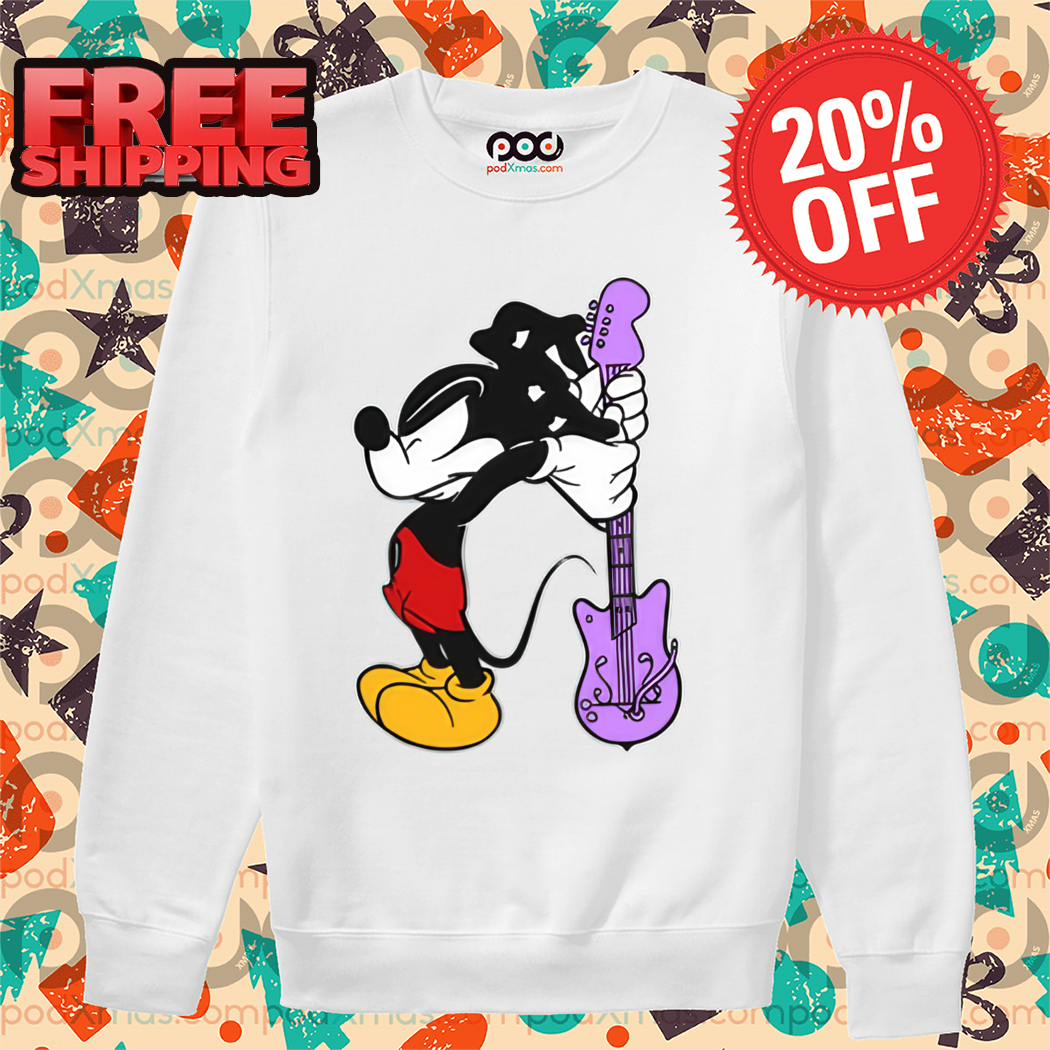 Mickey Mouse Break The Guitar Shirt