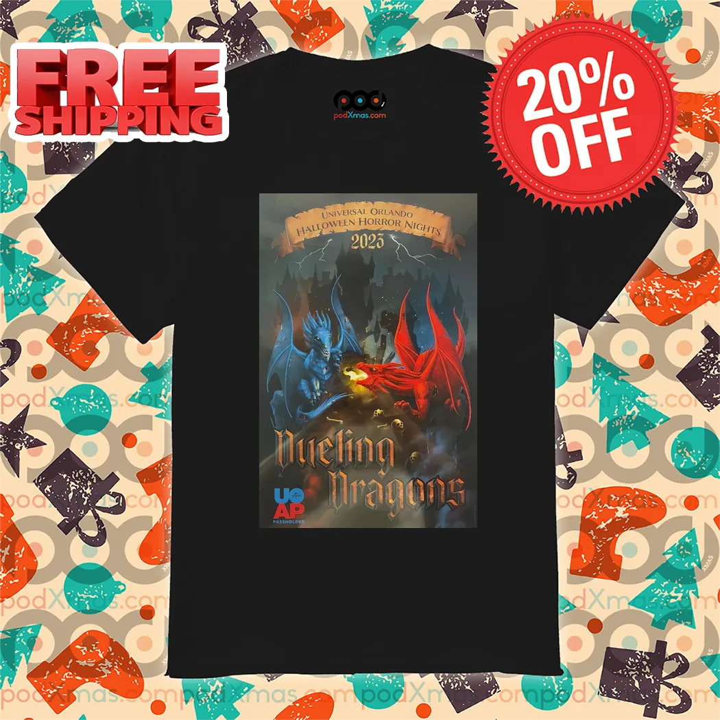 Universal Orlando Halloween Horror Nights Dueling Dragons Shirt