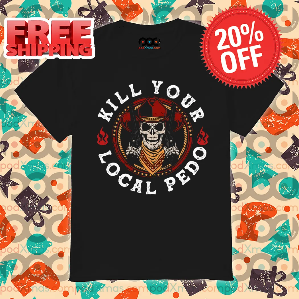 Skeleton Samurai Kill Your Local Pedo 2024 Vintage Shirt