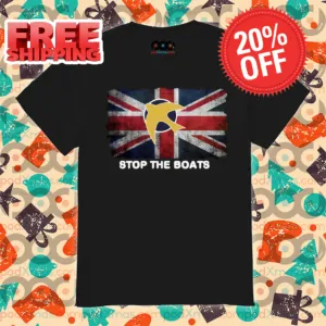 Stop The Boats England Flag 2024 Vintage Shirt