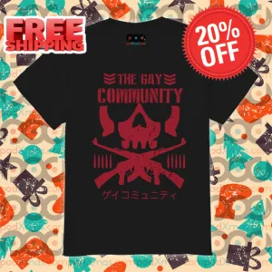 Skull Mask Gun The Gay Community 2024 Vintage Shirt