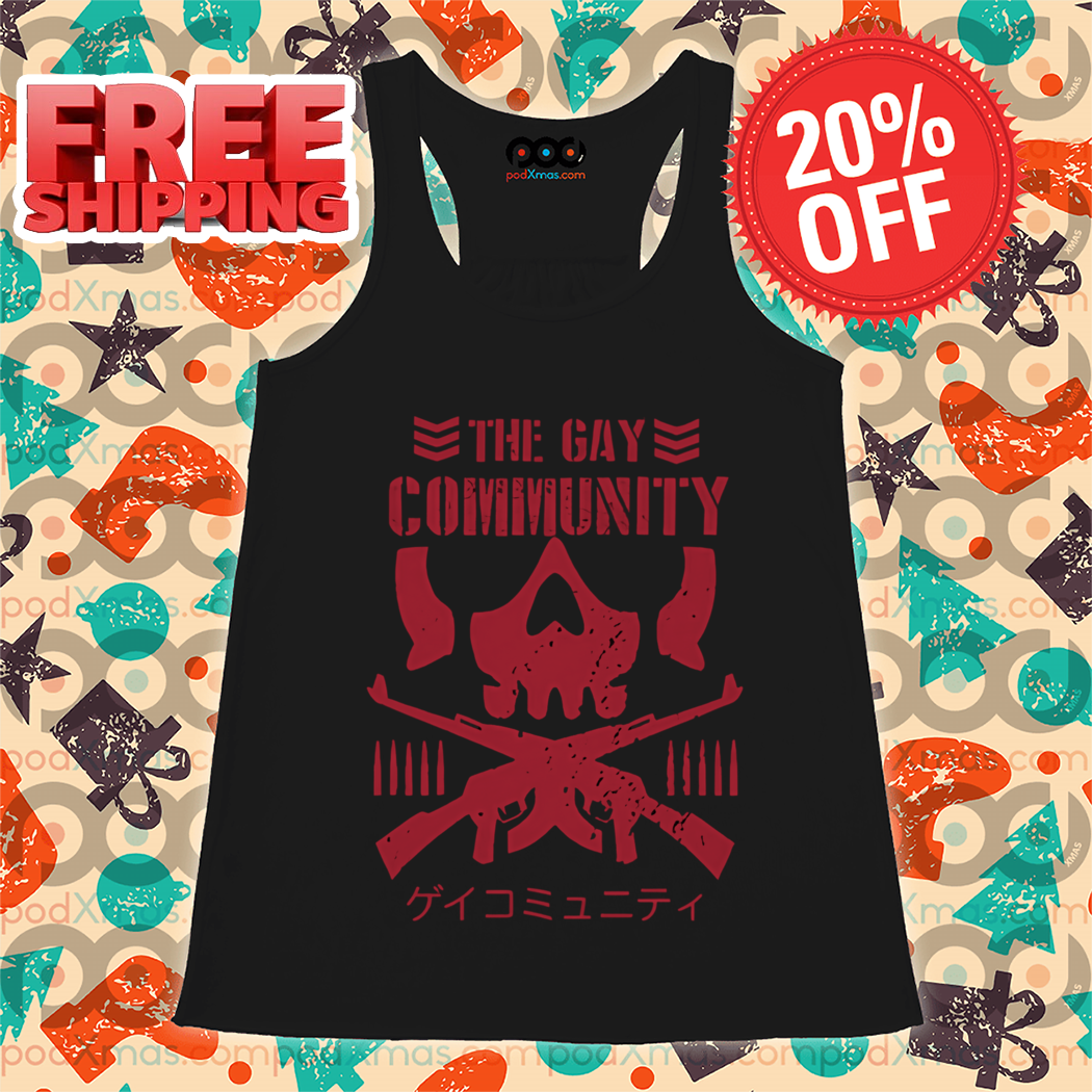 Skull Mask Gun The Gay Community 2024 Vintage Shirt