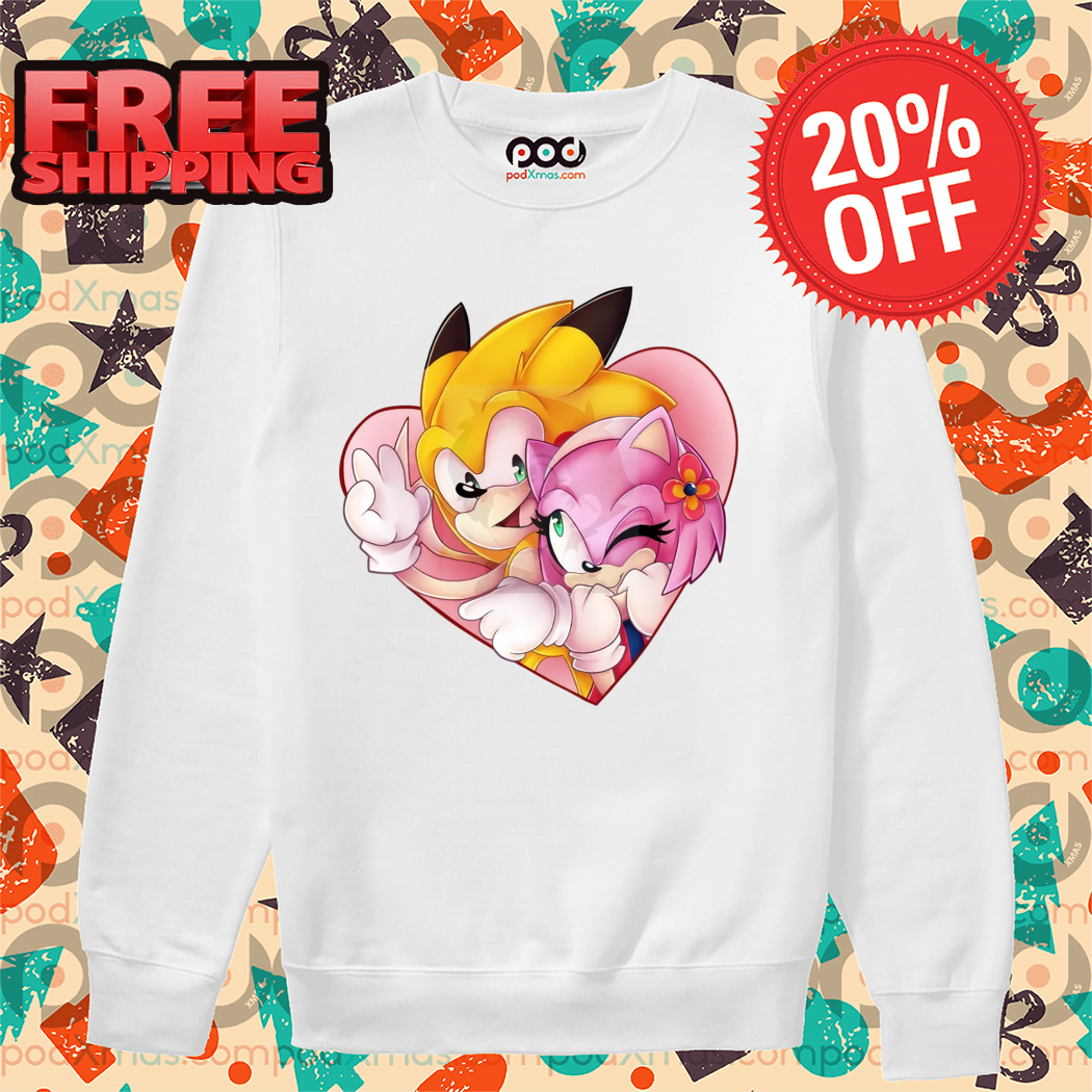 Yellow Super Sonic Amy Rose Heart 2024 Shirt