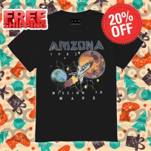Space Ship Arizona 1982 Mission To Mars 2024 Vintage Shirt