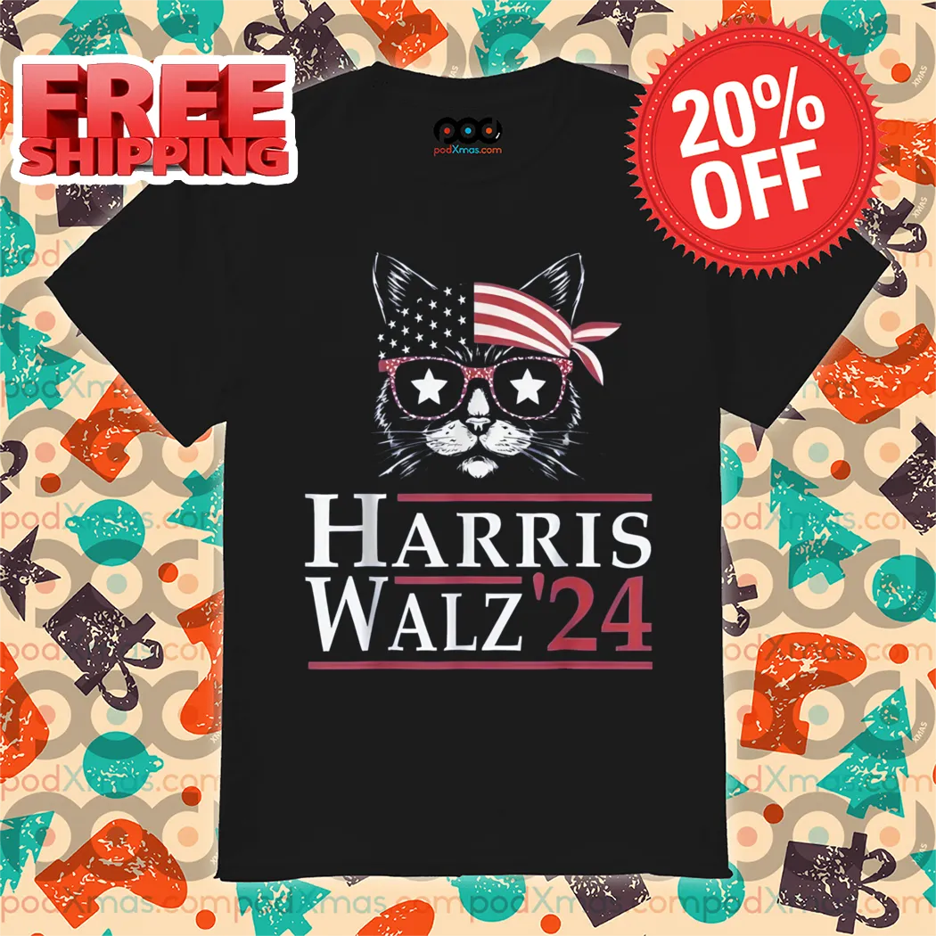 Cat America Harris Walz 24 Shirt