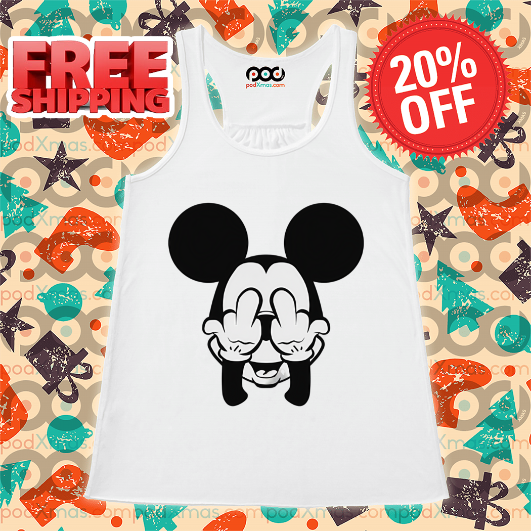 Mickey Mouse Middle Finger Hide Face 2024 Shirt