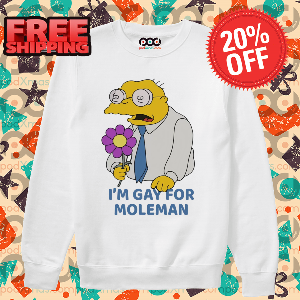 The Simpsons I'm Gay For Moleman 2024 Shirt