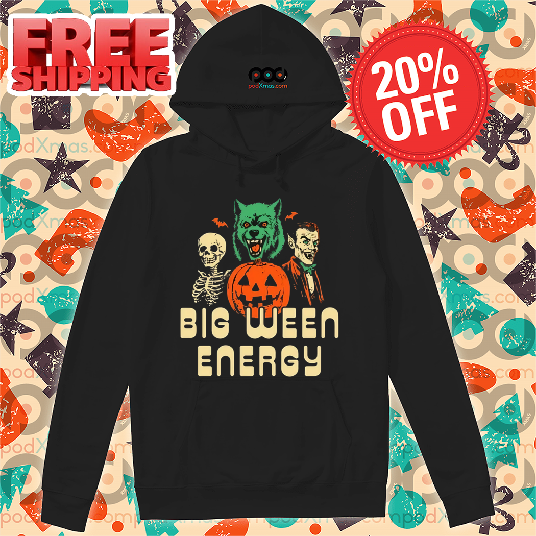 Wolf Skeleton Dracula Big Ween Energy Halloween 2024 Shirt