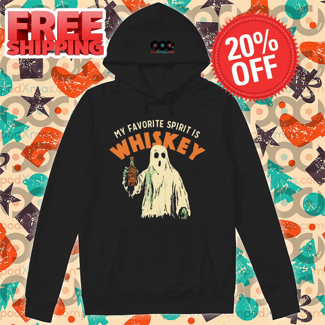 Ghost My Favorite Spirit is Whiskey Halloween 2024 Shirt