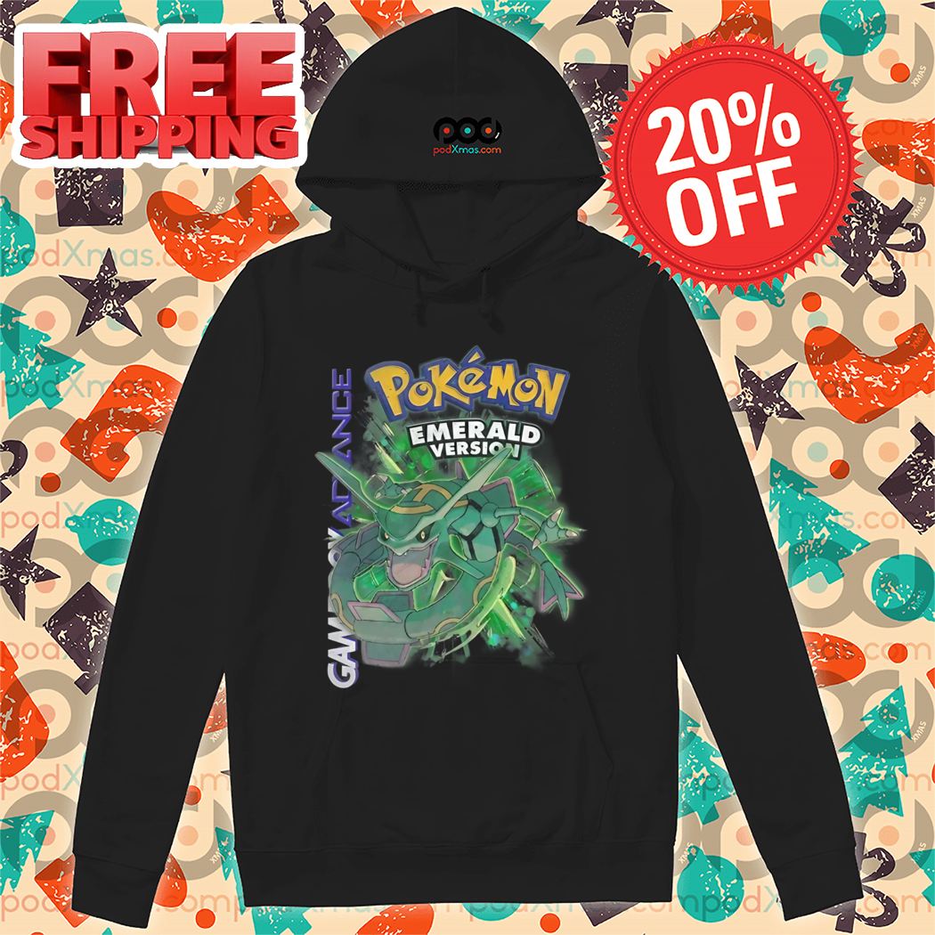 Rayquaza Pokemon Emeralz Version Game Boy Shirt