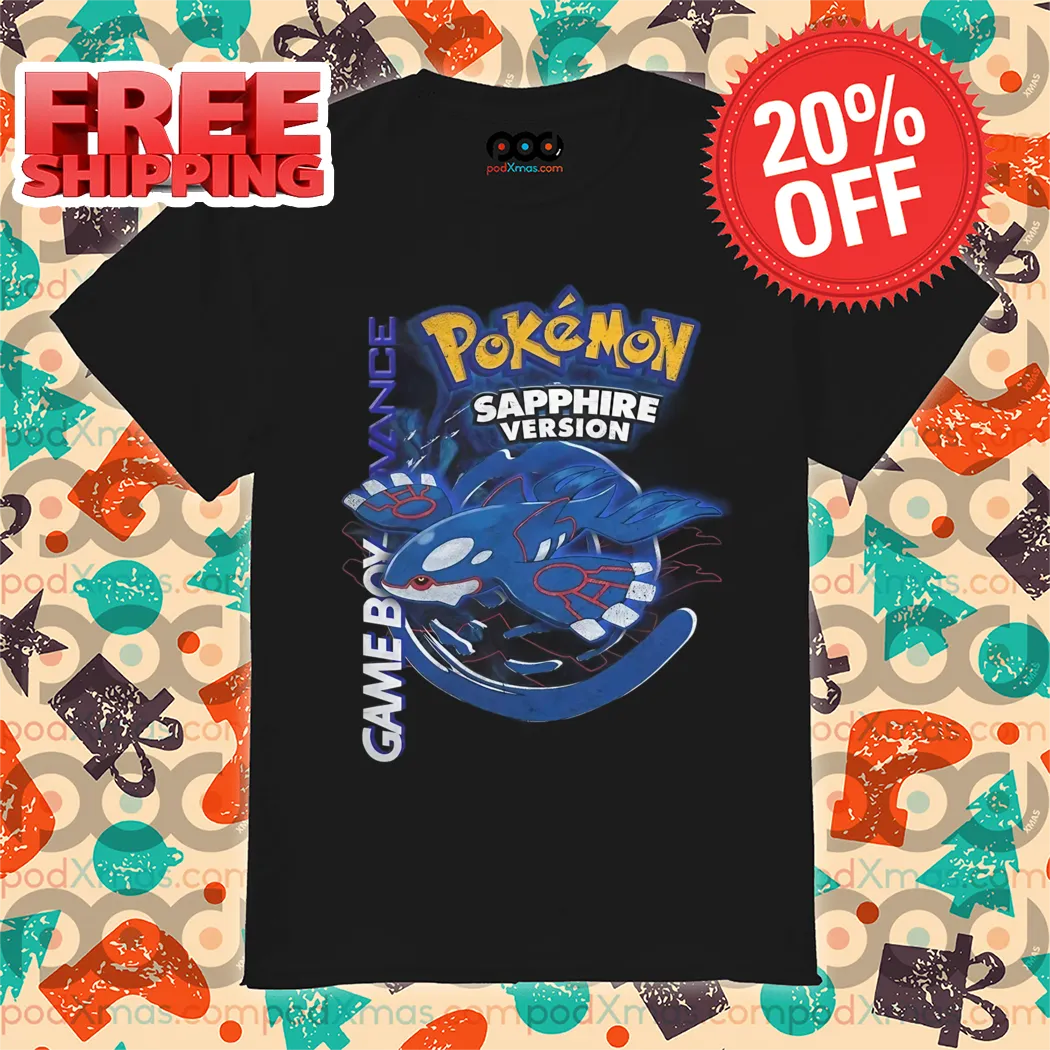 Kyogre Pokemon Sapphire Version Game Boy 2024 Shirt