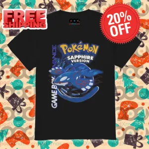 Kyogre Pokemon Sapphire Version Game Boy 2024 Shirt