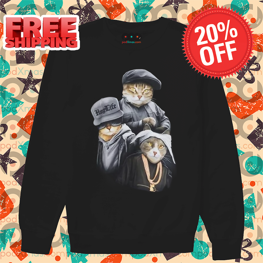 Lil Cat Hip Hop Huglife Gangster Funny Shirt