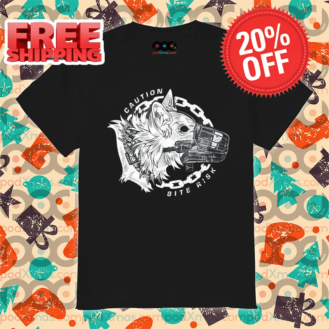 Dog Caution Bite Risk 2024 Shirt