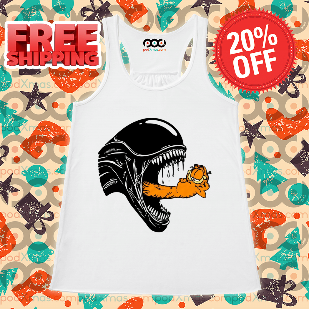Alien Tongue Garfield Funny 2024 Shirt