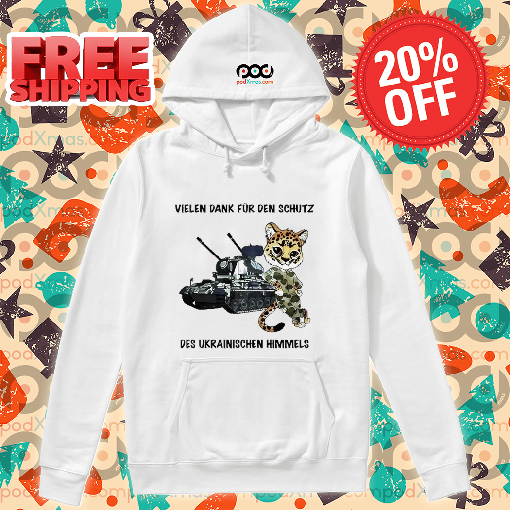 Tank Leopard Vielen Dank Für Den Schutz Des Ukrainischen Himmels Shirt