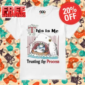 Shark Cat This Is Me Trusting The Process Shirt