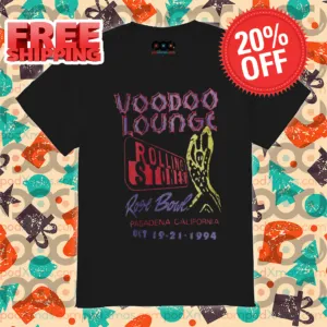 Rolling Stones Voodoo Lounge Rose Bowl Pasadena California Shirt