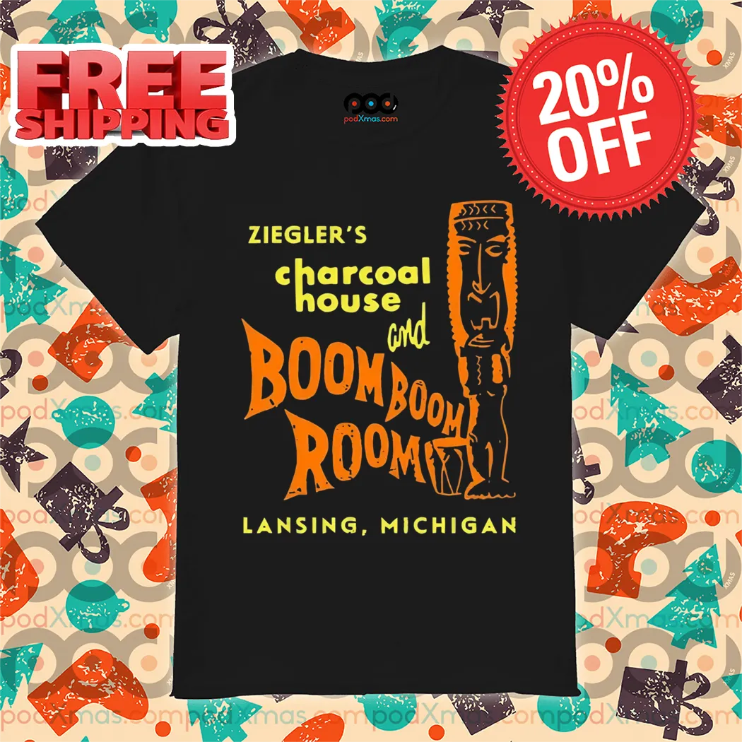 Ziegler's Charcoal House Boom Boom Room Lansing Michigan Vintage Shirt