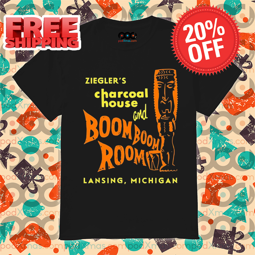 Ziegler's Charcoal House Boom Boom Room Lansing Michigan Vintage Shirt