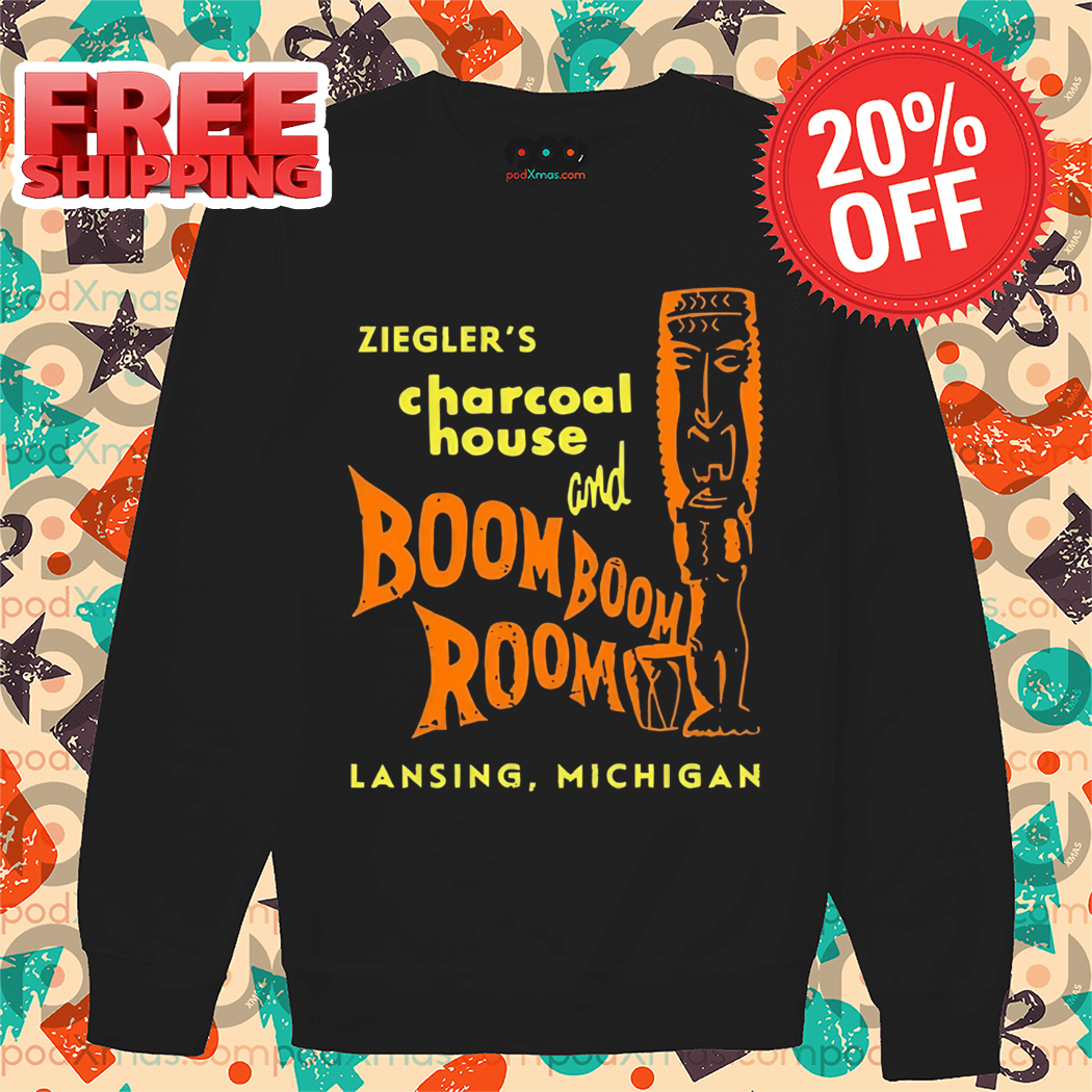 Ziegler's Charcoal House Boom Boom Room Lansing Michigan Vintage Shirt