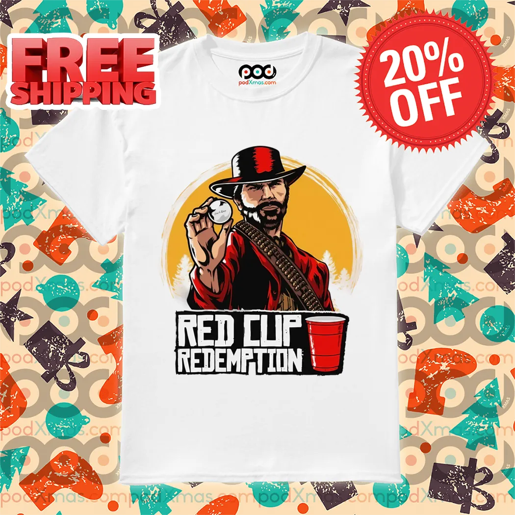 Cowboy Red Cup Redemption Sunset Vintage Shirt
