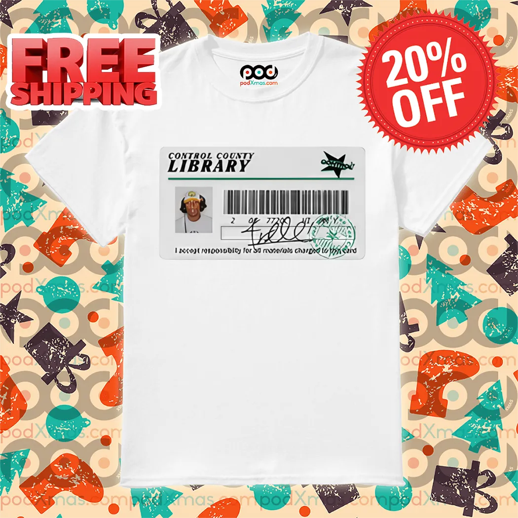 Custom Photo Control Library Card Shirt