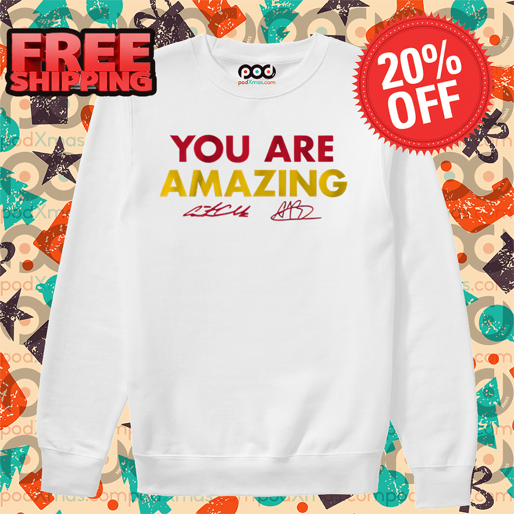 Caitlin Clark and Aliyah Boston You Are Amazing Signature Shirt