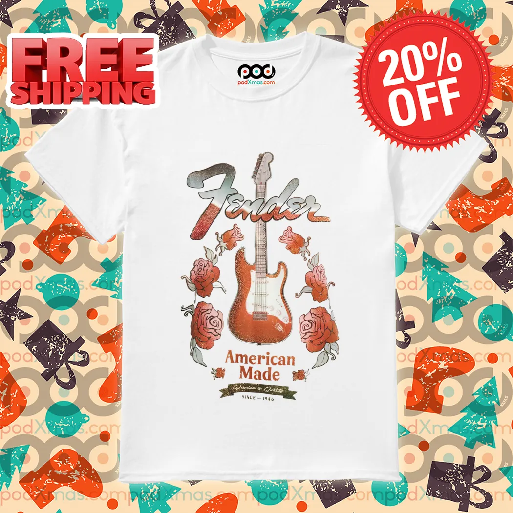 Guitar Roses Fender America Made Vintage 2024 Shirt