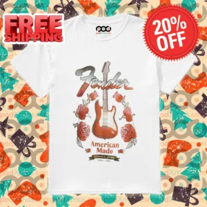 Guitar Roses Fender America Made Vintage 2024 Shirt